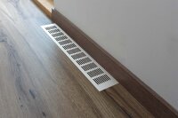 Lüftungsgitter Aluminium 80 x 500 mm weiß