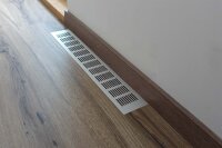 Lüftungsgitter Aluminium 80 x 500 mm silber