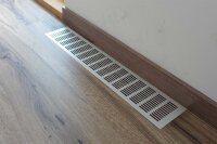 Lüftungsgitter Aluminium 100 x 600 mm silber