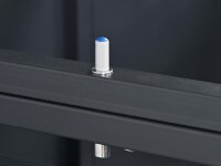 Schartec Mülltonnenbox dunkles Holz Design SMB3-3