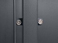 Schartec Mülltonnenbox dunkles Holz Design SMB3-3