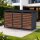 Schartec Mülltonnenbox dunkles Holz Design SMB3-3