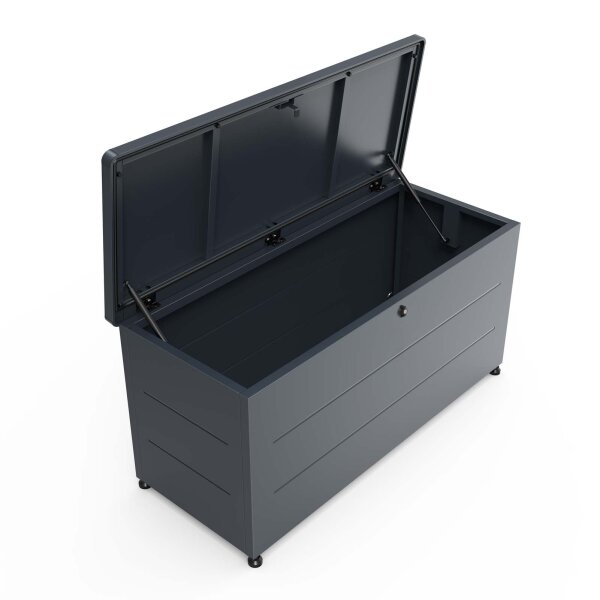 Gartenbox aus Stahl – wetterfeste Auflagenbox, abschließbar, 220 L