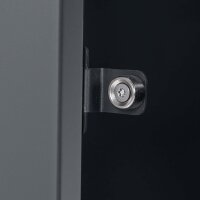 Schartec Mülltonnenbox 2er Holz Design dunkel SMBS4-2