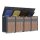 Schartec Mülltonnenbox 4er Holz Design SMBS4-4