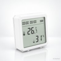 WLAN Temperatur & Luftfeuchtigkeitssensor – Smartes Hygrometer & Thermometer weiß