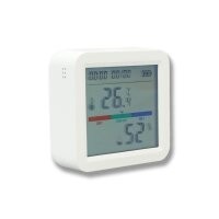 WLAN Temperatur & Luftfeuchtigkeitssensor – Smartes Hygrometer & Thermometer weiß