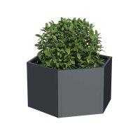 Sechseck-Hochbeet Metall Anthrazit 100 x 87 x 52 cm – Schartec SHB3A, 675 L