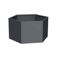 Sechseck-Hochbeet Metall Anthrazit 100x87x52 cm –...