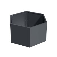 Sechseck-Hochbeet Metall Anthrazit 100x87x52 cm – Schartec SHB3A, 675 L