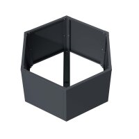 Sechseck-Hochbeet Metall Anthrazit 100x87x52 cm – Schartec SHB3A, 675 L