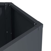 Sechseck-Hochbeet Metall Anthrazit 100x87x52 cm – Schartec SHB3A, 675 L