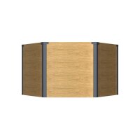Sechseck-Hochbeet Metall Holzoptik 100x87x52 cm – Schartec SHB3H, 675 L