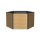 Sechseck-Hochbeet Metall Holzoptik 100x87x52 cm – Schartec SHB3H, 675 L