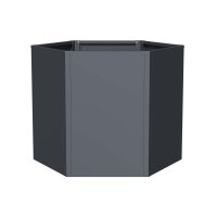 Sechseck-Hochbeet Metall Anthrazit 100x87x77 cm –...