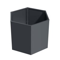 Sechseck-Hochbeet Metall Anthrazit 100x87x77 cm – Schartec SHB4A, 1000 L