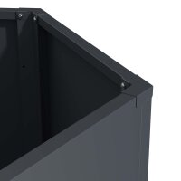 Sechseck-Hochbeet Metall Anthrazit 100x87x77 cm – Schartec SHB4A, 1000 L
