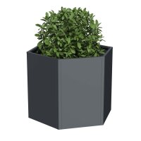 Sechseck-Hochbeet Metall Anthrazit 100x87x77 cm – Schartec SHB4A, 1000 L