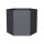 Sechseck-Hochbeet Metall Anthrazit 100 x 87 x 77 cm – Schartec SHB4A, 1000 L