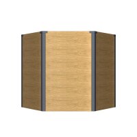Sechseck-Hochbeet Metall Holzoptik 100x87x77 cm – Schartec SHB4H, 1000 L