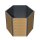 Sechseck-Hochbeet Metall Holzoptik 100x87x77 cm – Schartec SHB4H, 1000 L
