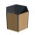 Sechseck-Hochbeet Metall Holzoptik 100x87x77 cm – Schartec SHB4H, 1000 L