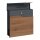 Schartec Holz Design Standbriefkasten Edelstahl SBS-1-SPB-7
