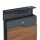 Schartec Holz Design Standbriefkasten Edelstahl SBS-1-SPB-7