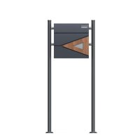 Schartec Holz Design Standbriefkasten SBS-SPB-8