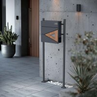 Schartec Holz Design Standbriefkasten SBS-SPB-8