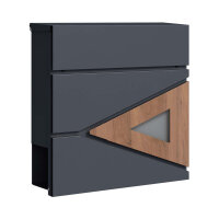 Schartec Holz Design Standbriefkasten SBS-SPB-8
