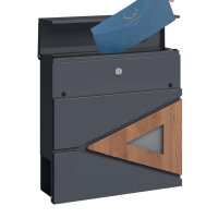 Schartec Holz Design Standbriefkasten SBS-SPB-8