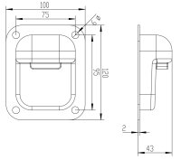 Schartec Auflaufschuh / Auflaufbock für Gartentor zum aufschrauben