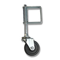 Schartec Torrolle gefedert bis 100 kg für Gartentor & Flügeltor silber