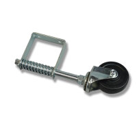 Schartec Torrolle gefedert bis 100 kg für Gartentor & Flügeltor silber