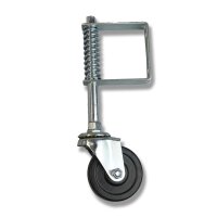 Schartec Torrolle gefedert bis 60 kg für Gartentor & Flügeltor silber