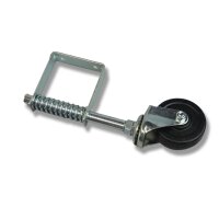 Schartec Torrolle gefedert bis 60 kg für Gartentor & Flügeltor silber