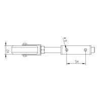 Schartec Torrolle gefedert bis 60 kg für Gartentor & Flügeltor silber