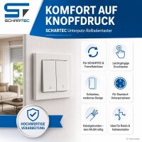 Schartec Rolladentaster Unterputz – Wandtaster...