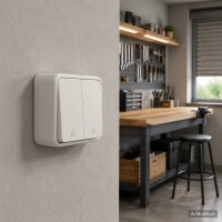 Schartec Rolladentaster Aufputz – Wandtaster für Rollladenmotoren
