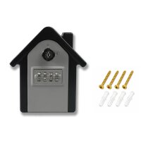 SCHARTEC Schlüsseltresor mit Zahlencode im Häuschen-Look – Schlüsselbox