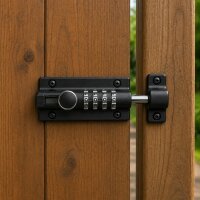 Schartec Türriegel mit Zahlencode – Mechanisches Riegelschloss