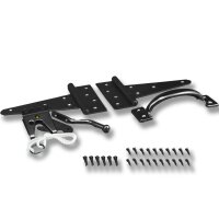 Gartentor Beschlag-Set schwarz – Torfalle,...