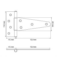 Gartentor Beschlag-Set schwarz – Torfalle, T-Scharniere & Griff in modernem Design