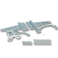 Gartentor Beschlag-Set silber – Torfalle,...