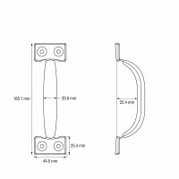 Gartentor Beschlag-Set silber – Torfalle, T-Scharniere & Griff in modernem Design