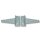 Gartentor Beschlag-Set silber – Torfalle, T-Scharniere & Griff in modernem Design