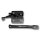Gartentor Beschlag-Set schwarz – Torfalle & T-Scharniere in Classic Design