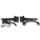 Gartentor Beschlag-Set schwarz – Torfalle & T-Scharniere in Classic Design