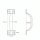 Gartentor Beschlag-Set schwarz – Torfalle & T-Scharniere in Classic Design